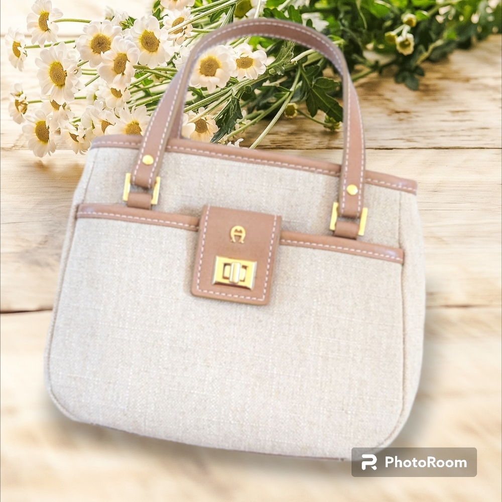 Etienne Aigner Linen Mini Bag